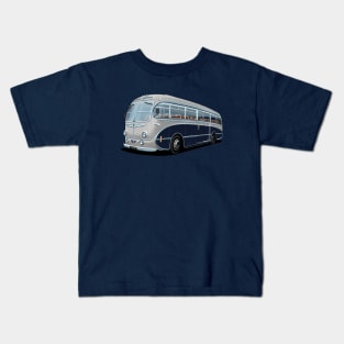 1952 AEC Regal Coach in grey and blue Kids T-Shirt